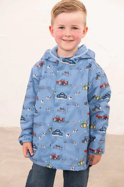 Finlay Boys Waterproof Coat – Farm Print