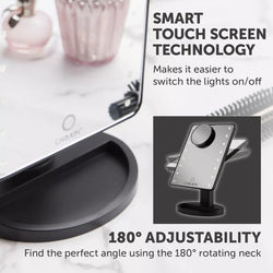 Carmen LED Illuminated Mirror with bright lighting, sleek design – available at Keans Claremorris.