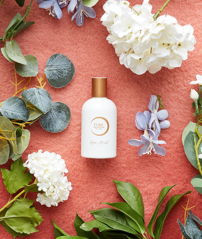 TORC Jasmine & Dark Amber Room Mist bottle, floral and amber scent, available at Keans Claremorris store.
