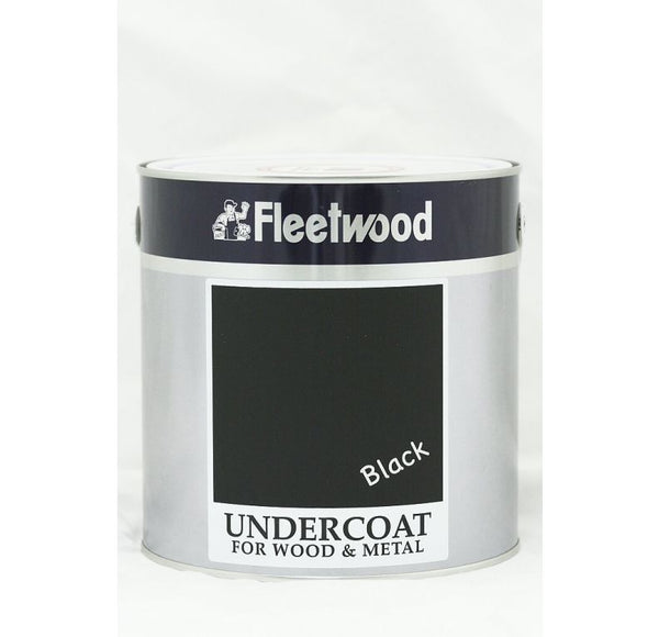 Fleetwood UnderCoat Black 2.5L, premium alkyd undercoat for wood and metal, interior/exterior use – Keans Claremorris