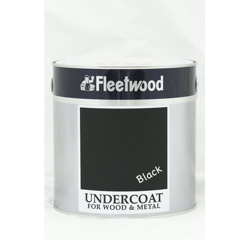 Fleetwood UnderCoat Black 2.5L, premium alkyd undercoat for wood and metal, interior/exterior use – Keans Claremorris