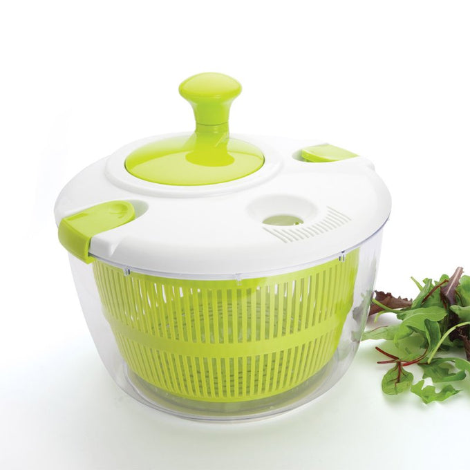 Salad Spinner 4L Green/White 4Ltr for crisp greens, easy drying - Keans Claremorris