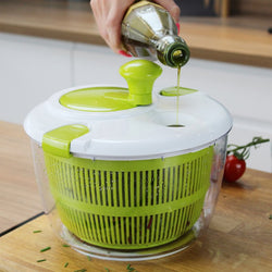 Salad Spinner 4L Green/White 4L capacity for crisp greens - Keans Claremorris