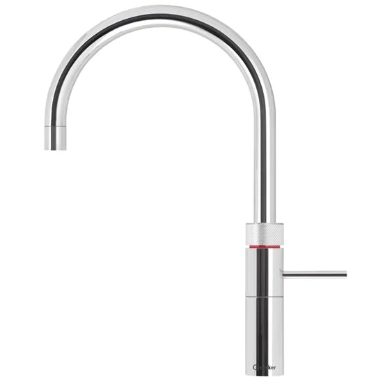 Quooker 3FRCHR PRO3 Fusion round chrome boiling water tap, 3-in-1 mixer with child-safe handle, from Kean’s Claremorris. –