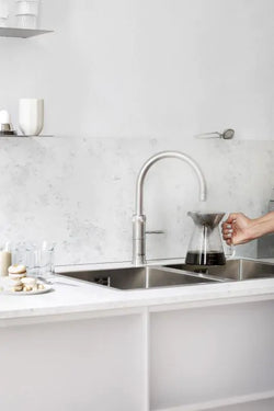 Quooker 3FRCHR PRO3 Fusion Round Chrome Boiling Water Tap - Instant Hot Water, Keans Claremorris