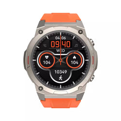 Hi Future Mix2 Orange Smart Watch with 1.43" AMOLED, wireless calling, 12-day battery, IP68 water resistance – Keans