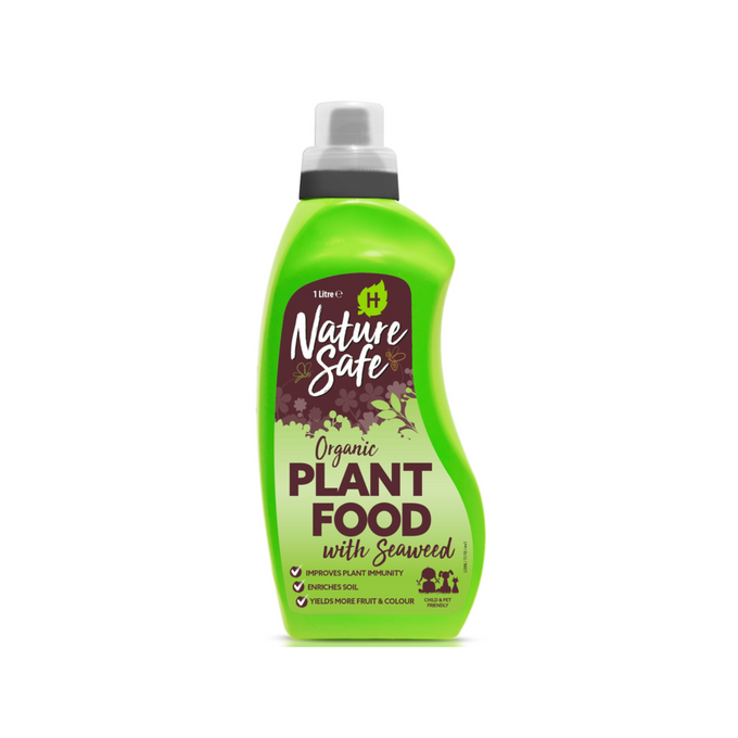 Nature Safe Organic Plant Food 1L with Seaweed for improved plant immunity, enriched soil, and increased fruit yield – Keans