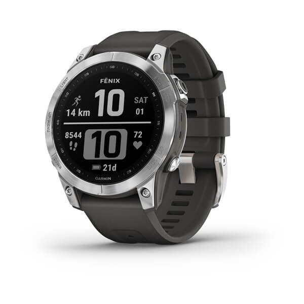 Garmin Fenix 7 Smartwatch Graphite with GPS, heart rate monitor, 18-day battery, music, and multisport tracking - Keans