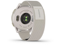 Garmin Approach S50 Golf Smartwatch 43mm Cream Gold Aluminum Case Ivory Band - Keans Claremorris