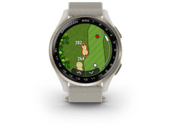 Garmin Approach S50 Golf Smartwatch 43mm Cream Gold Aluminum Case Ivory Band - Keans Claremorris
