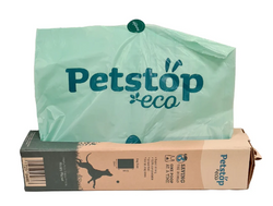 Petstop Eco Compostable Poop Bags 300 Pack Single Roll 'Grab & Go' – Eco-Friendly Waste Bags | Keans Claremorris