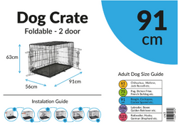 Wire Dog Crate Giant size, durable metal construction for large dogs – available at Keans Claremorris