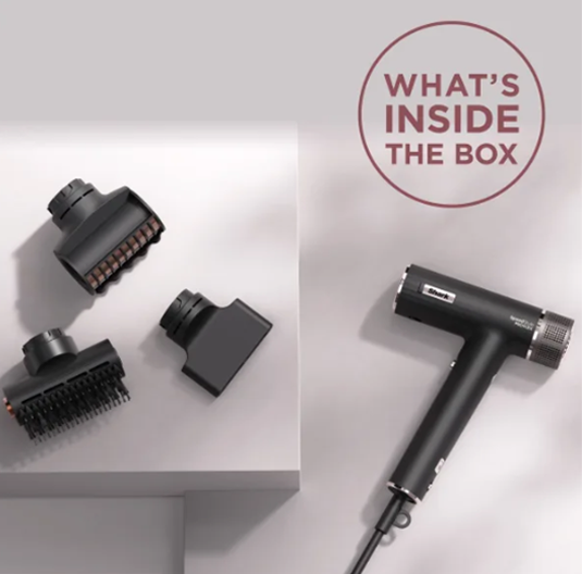 Shark Speed Style Pro 3-in-1 Hairdryer with multiple attachments, fast drying, available at Keans Claremorris.
