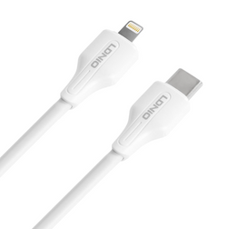 LD 30W Type-C to Lightning Cable 1M for fast charging, compatible with Apple devices – available at Keans Claremorris.