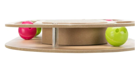 Scratching cardboard with durable wooden frame for cats – Keans Claremorris pet accessory.