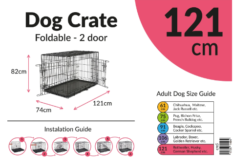 Wire Dog Crate Giant size, durable metal construction, spacious design for large dogs | Keans Claremorris