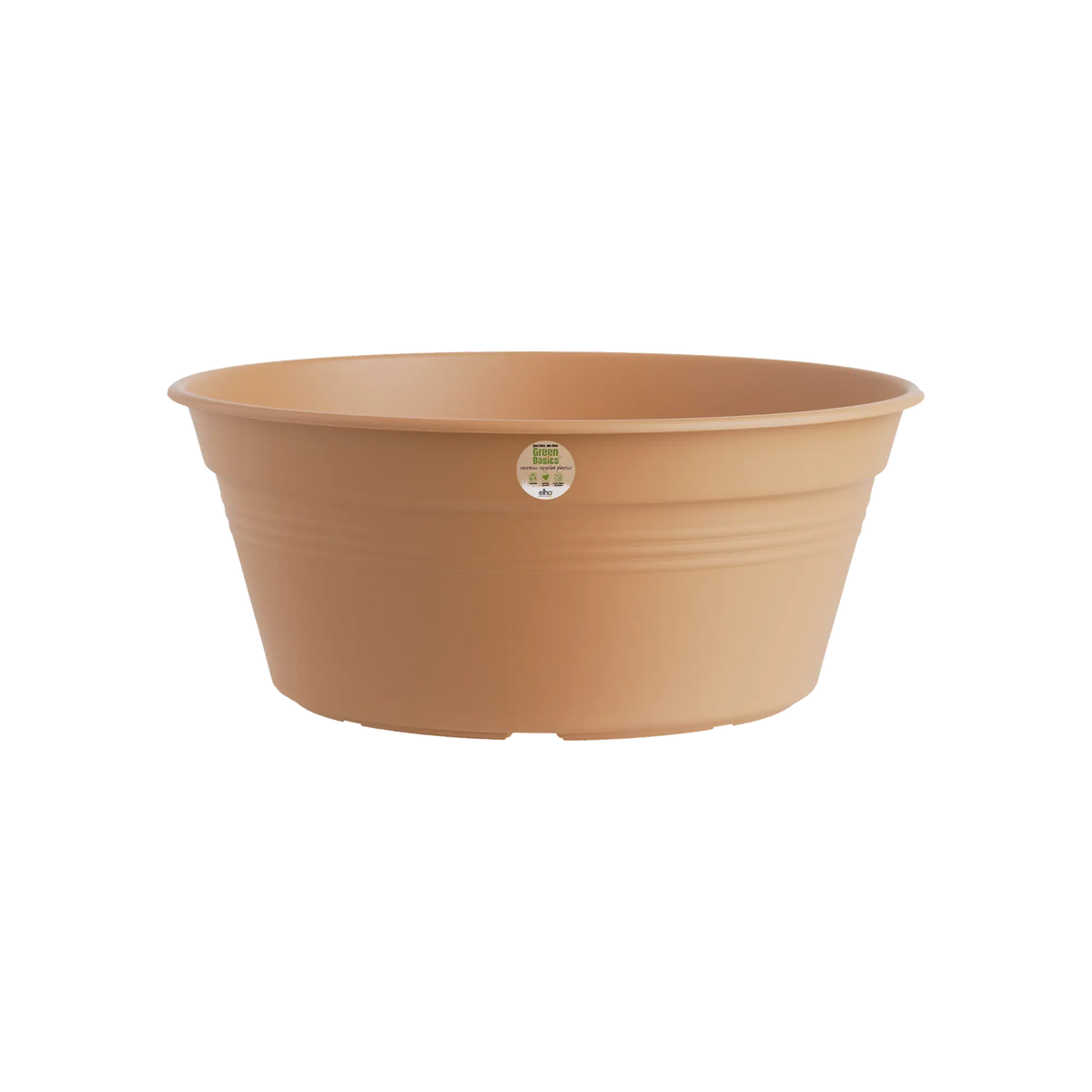 Green Basics Bowl Mild Terra in light brown with a small round label on the side visible