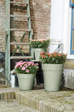 Green Basics Top Planter 47cm in Stone Green – durable, stylish garden pot | Keans Claremorris