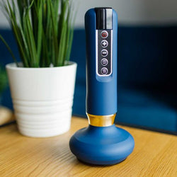 Medivon Halley Blue Handheld Massager E71026868 for deep muscle relief, available at Keans Claremorris.