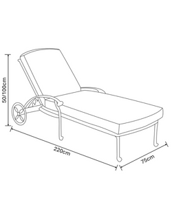 Amalfi Sun Lounger - Bronze