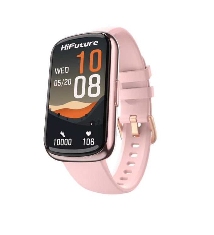 Hi Future Evo 1.47" Pink Smartwatch with IP68 waterproof, heart rate, SpO2, 7-day battery – Keans Claremorris
