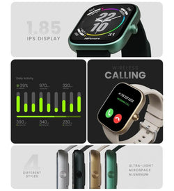 HiFuture Lume Smart Watch 1.85" Display | Black