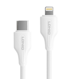 LD 30W Type-C to Lightning Cable 1M fast charging cable for Apple devices – available at Keans Claremorris