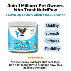 Nutri Paw Hip & Joint Treats for Dogs – 120 Soft Chews