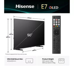 Hisense 50 Inch 4K QLED Smart TV Series E71Q | 50E71Q