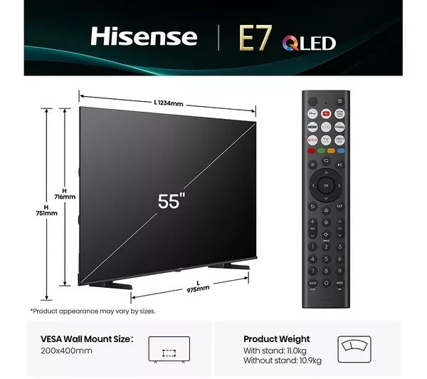 Hisense 55 Inch 4K QLED Smart TV Series E71Q | 55E71Q - Image 4