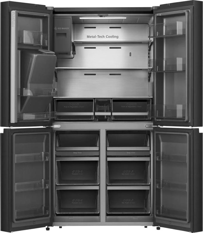 Hisense 4 Door Fridge with Water & Ice Dispenser| RQ760N4SBFE - Image 3