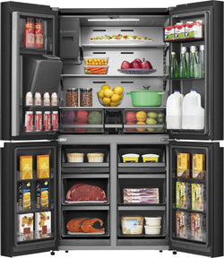 Hisense 4 Door Fridge with Water & Ice Dispenser| RQ760N4SBFE