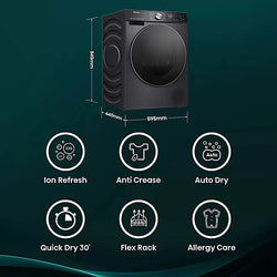 Hisense 9Kg Freestanding Heat Pump Tumble Dryer – Black| DH5S902BB