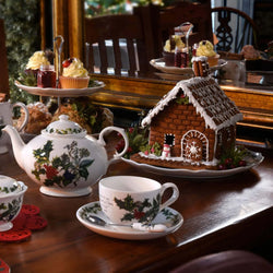 Holly & Ivy Tea Cup & Saucer Set 6