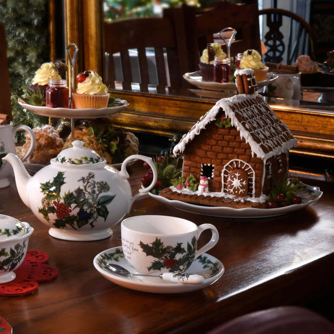 Holly & Ivy Tea Cup & Saucer Set 6 - Image 3