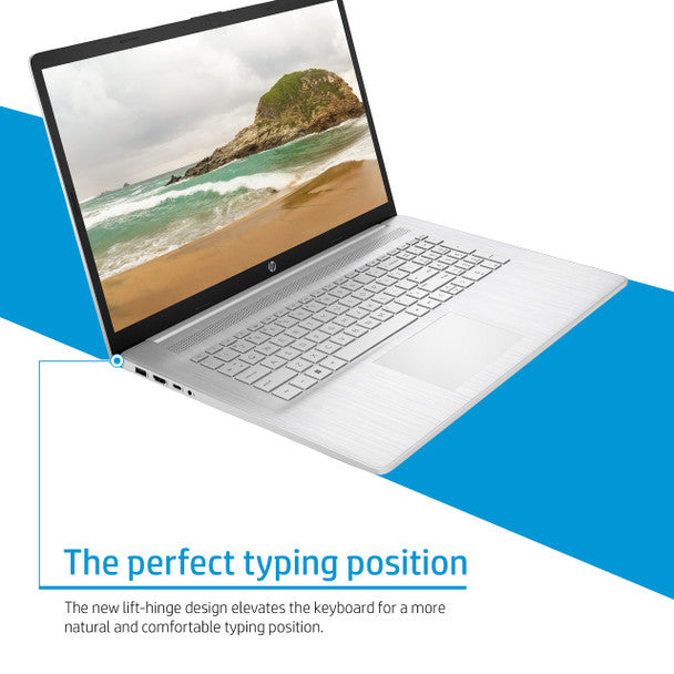 HP 17.3" Laptop Natural Silver, Intel Core i5, 8GB RAM, 512GB SSD – Available at Keans Claremorris
