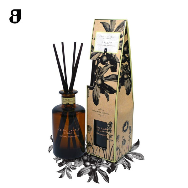 Celtic Apothecary Uplift 200ml diffuser with citrus fruits, Indian spice, and peppermint scent – Keans Claremorris.