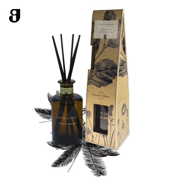 Celtic Apothecary No 9 Refresh Pomelo & Grapefruit 200ml diffuser with lemon, peppermint, eucalyptus scents - Keans