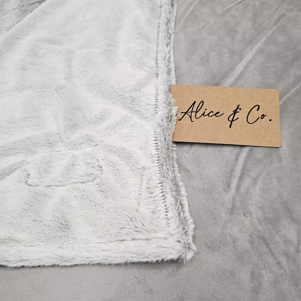 Bruno Blanket in Dark Grey, cozy and soft throw blanket from Keans Claremorris, perfect for home comfort and style.