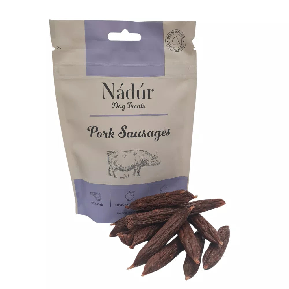 Nadur Pork Sausages Dog Treats for Dogs | Natural Dog Snacks | Available at Keans Claremorris