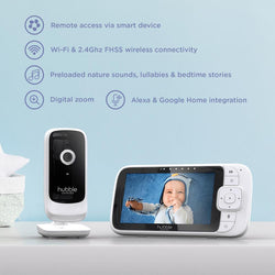 Hubble Nursery Pal Link Premium 5'' Monitor with Fixed Camera – Baby Monitor from Keans Claremorris