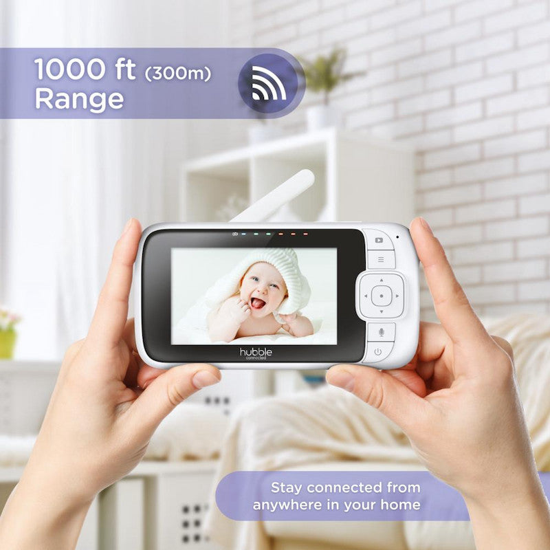 Hubble Nursery View Partner 2.8'' Video Monitor with clear display, night vision – available at Keans Claremorris.