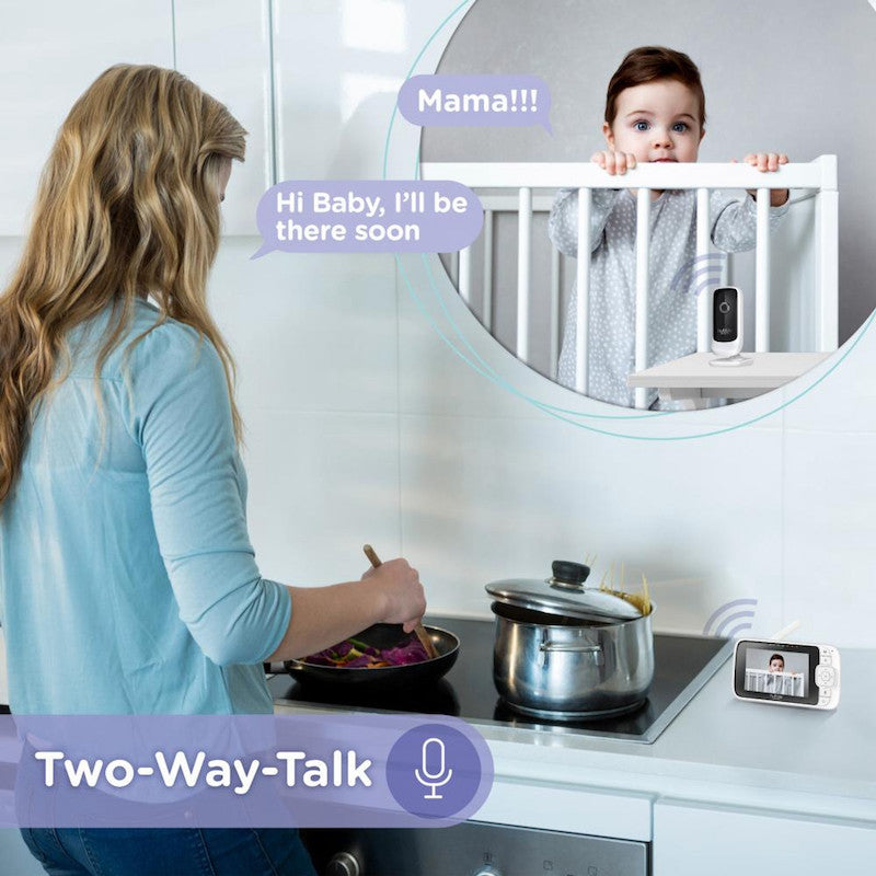 Hubble Nursery View Partner 2.8'' Video Monitor with clear display, night vision – available at Keans Claremorris.