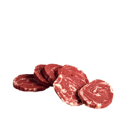 Premio Beef Coins 100g pack, premium beef snacks available at Keans Claremorris store.