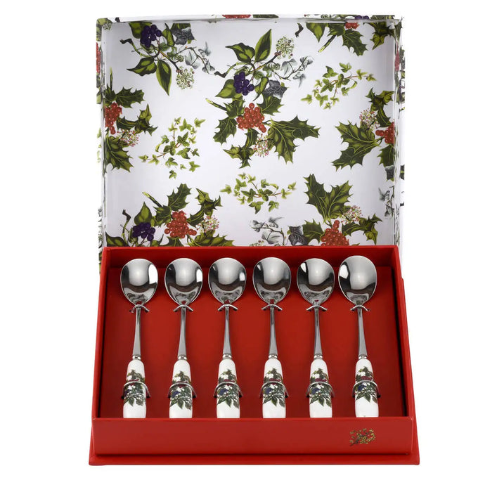 Holly & Ivy Tea Spoon Set 6 - Image 1