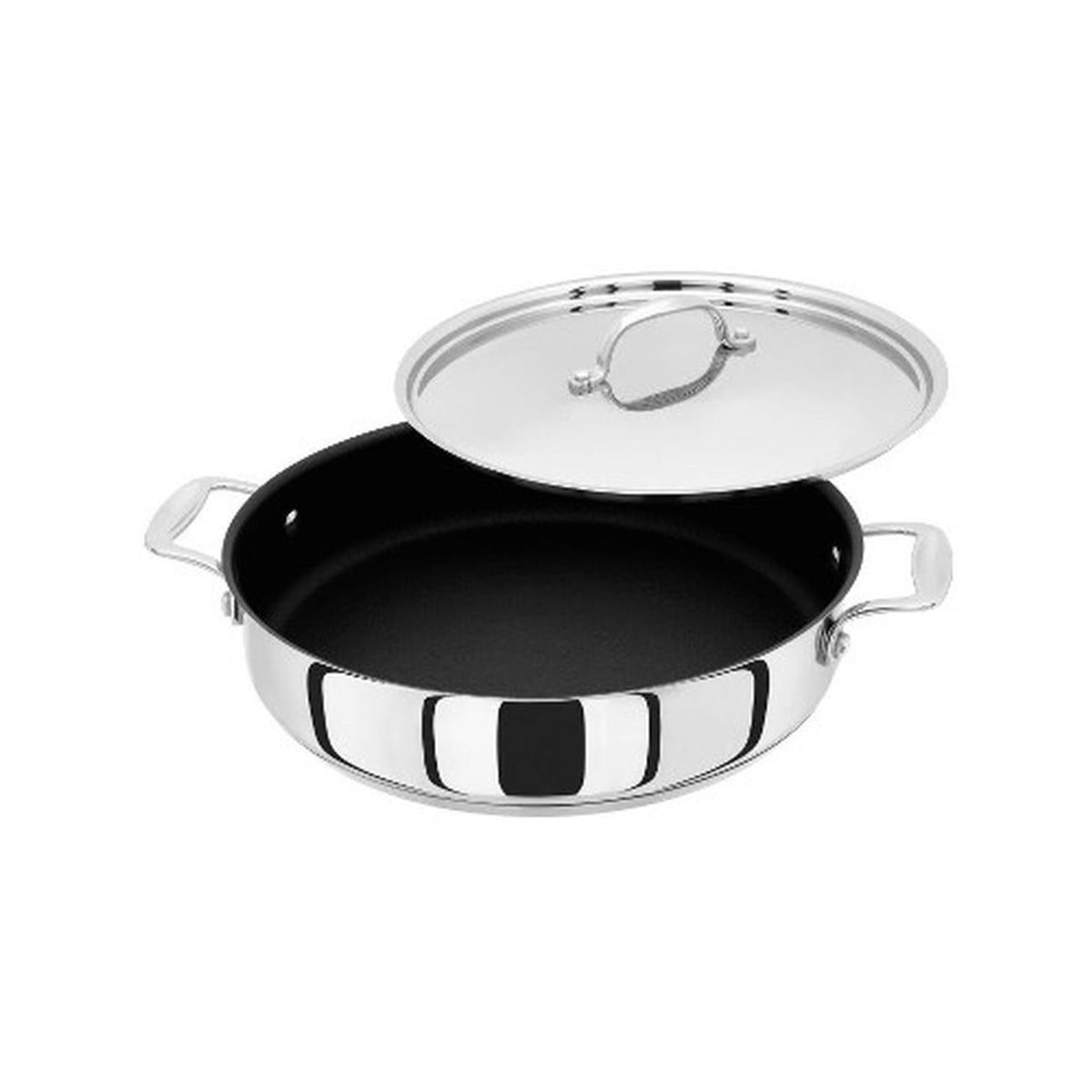 Stellar Profile 7000 28cm non-stick sauteuse pan, 2.5L, stainless steel, induction & oven safe, Keans Claremorris