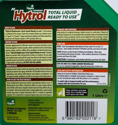 Hytrol Pump & Go Weedkiller 5L RTU bottle for effective weed control - available at Keans Claremorris
