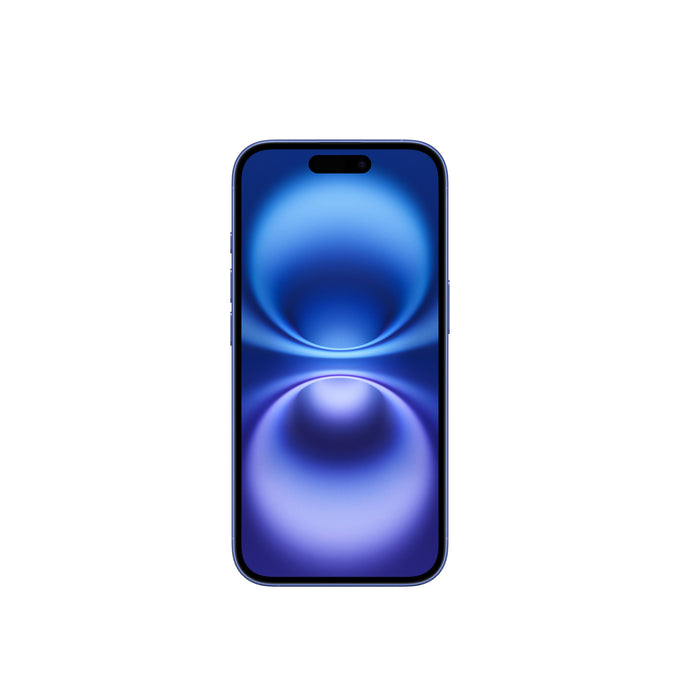 Apple iPhone 16 128GB Ultramarine Blue smartphone, sleek design, available at Keans Claremorris