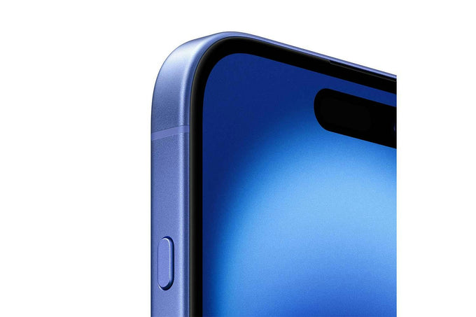 Apple iPhone 16 128GB Ultramarine Blue smartphone, sleek design, available at Keans Claremorris