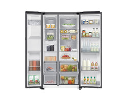 Samsung Smart SBS Family Hub American Fridge Freezer Black Stainless
